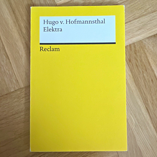 Hugo von hofmannsthal elektra - hofmannsthal,